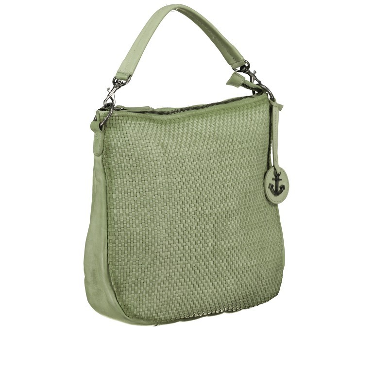 Beuteltasche Soft-Weaving Maureen B3.9811 Mint Green, Farbe: grün/oliv, Marke: Harbour 2nd, EAN: 4046478059528, Abmessungen in cm: 36x29x10.5, Bild 2 von 9