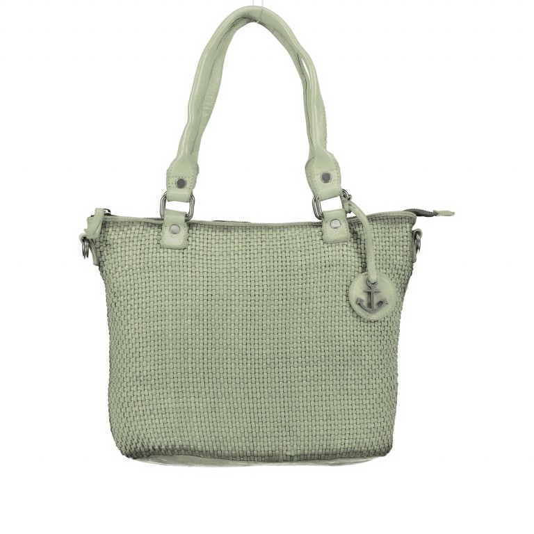 Shopper Soft-Weaving Soraya SW.10500 Mint Green, Farbe: grün/oliv, Marke: Harbour 2nd, EAN: 4046478059573, Abmessungen in cm: 33.5x26x12.5, Bild 1 von 10