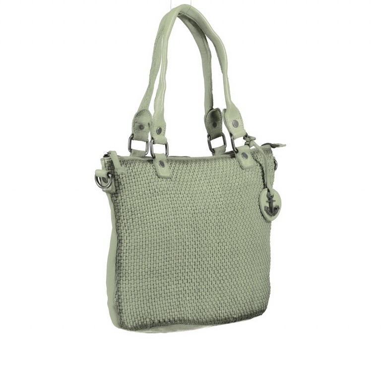 Shopper Soft-Weaving Soraya SW.10500 Mint Green, Farbe: grün/oliv, Marke: Harbour 2nd, EAN: 4046478059573, Abmessungen in cm: 33.5x26x12.5, Bild 2 von 10