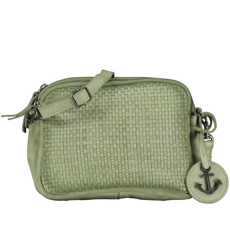 Umhängetasche Soft-Weaving-2 Rena SW.11151 Mint Green, Farbe: grün/oliv, Marke: Harbour 2nd, EAN: 4046478059603, Abmessungen in cm: 19.5x14.5x6.5, Bild 1 von 6