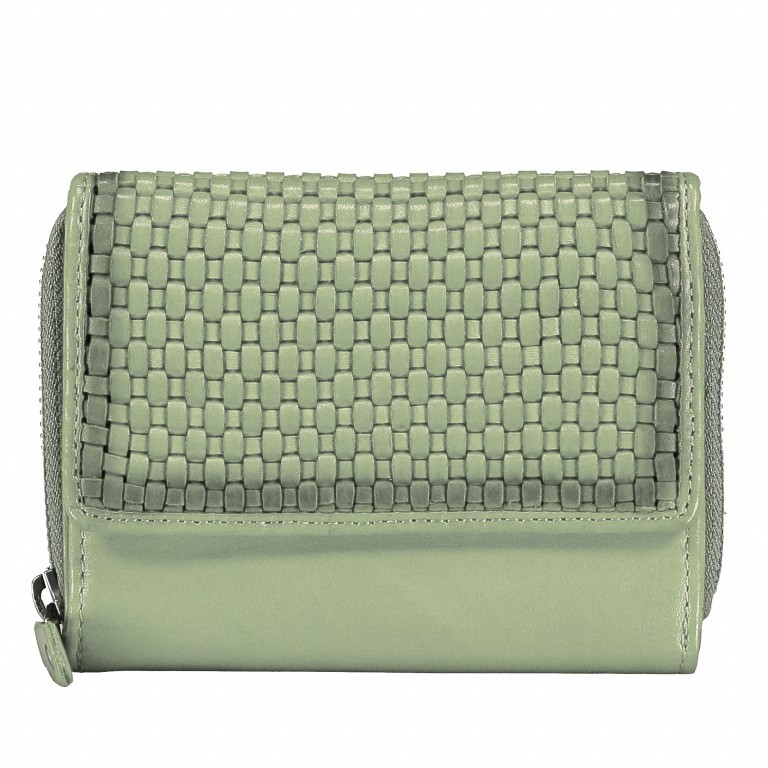 Geldbörse Soft-Weaving Lou B3.2090 Mint Green, Farbe: grün/oliv, Marke: Harbour 2nd, EAN: 4046478059610, Abmessungen in cm: 13.5x10.5x3, Bild 1 von 2