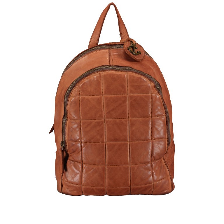 Rucksack New-Lines Madra NL.11449 Charming Cognac, Farbe: cognac, Marke: Harbour 2nd, EAN: 4046478060043, Abmessungen in cm: 26x35x12, Bild 1 von 7