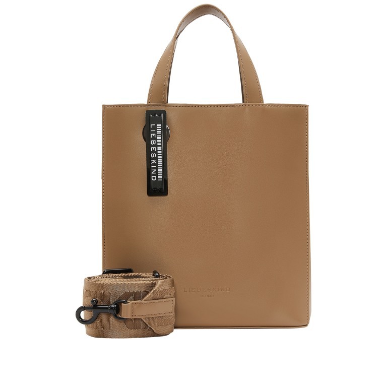 Tasche Paper Bag Tote S Carter Tiramisu, Farbe: cognac, Marke: Liebeskind Berlin, EAN: 4064657033893, Abmessungen in cm: 22x25x12, Bild 1 von 7