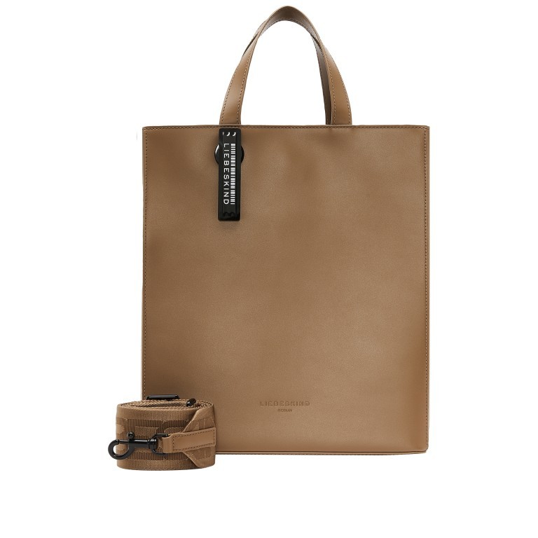 Handtasche Paper Bag Tote M Carter Tiramisu, Farbe: cognac, Marke: Liebeskind Berlin, EAN: 4064657032841, Abmessungen in cm: 29x35x14.5, Bild 1 von 7