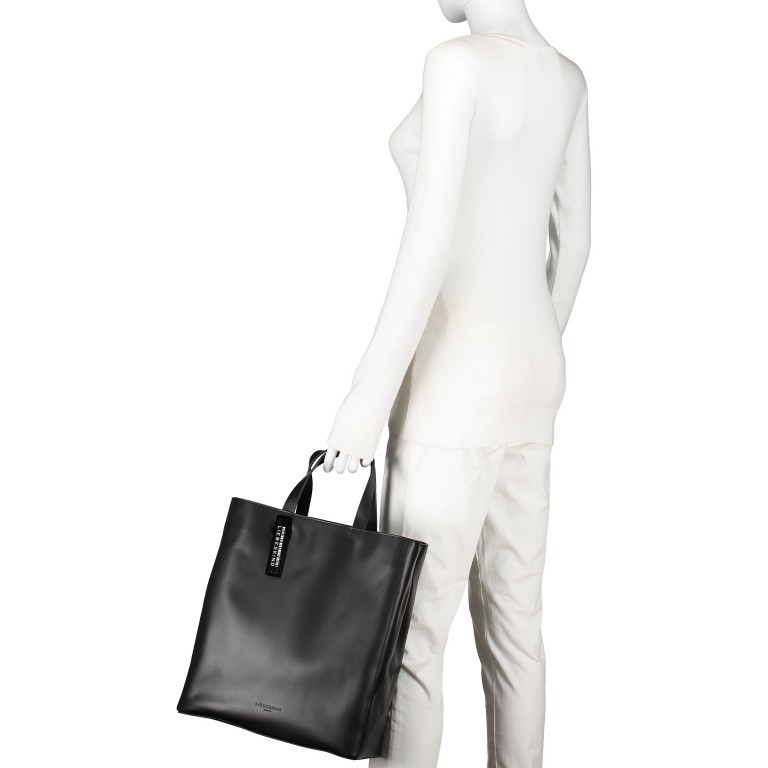 Handtasche Paper Bag Tote M Carter Tiramisu, Farbe: cognac, Marke: Liebeskind Berlin, EAN: 4064657032841, Abmessungen in cm: 29x35x14.5, Bild 3 von 7