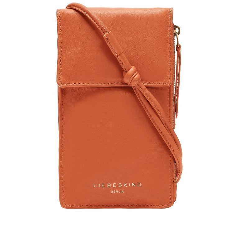 Handytasche Scarlet Mobile Pouch Dark Mandarine, Farbe: orange, Marke: Liebeskind Berlin, EAN: 4064657038010, Abmessungen in cm: 10x17.5x2.5, Bild 1 von 5