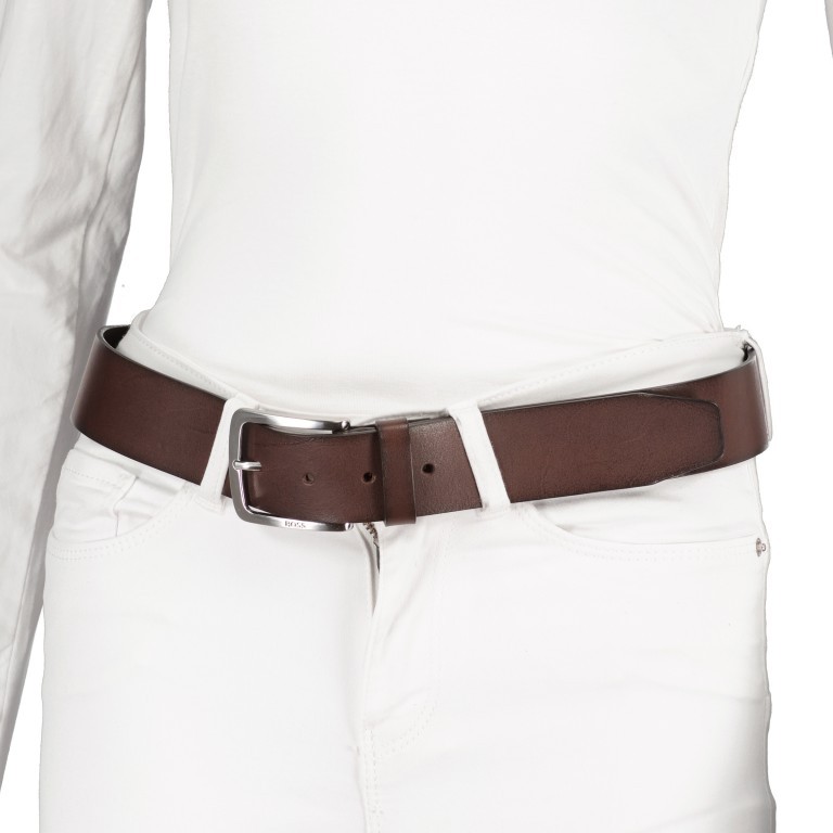 Gürtel Jor-V Bundweite 95 CM Dark Brown, Farbe: braun, Marke: BOSS, EAN: 4044228003500, Bild 3 von 3