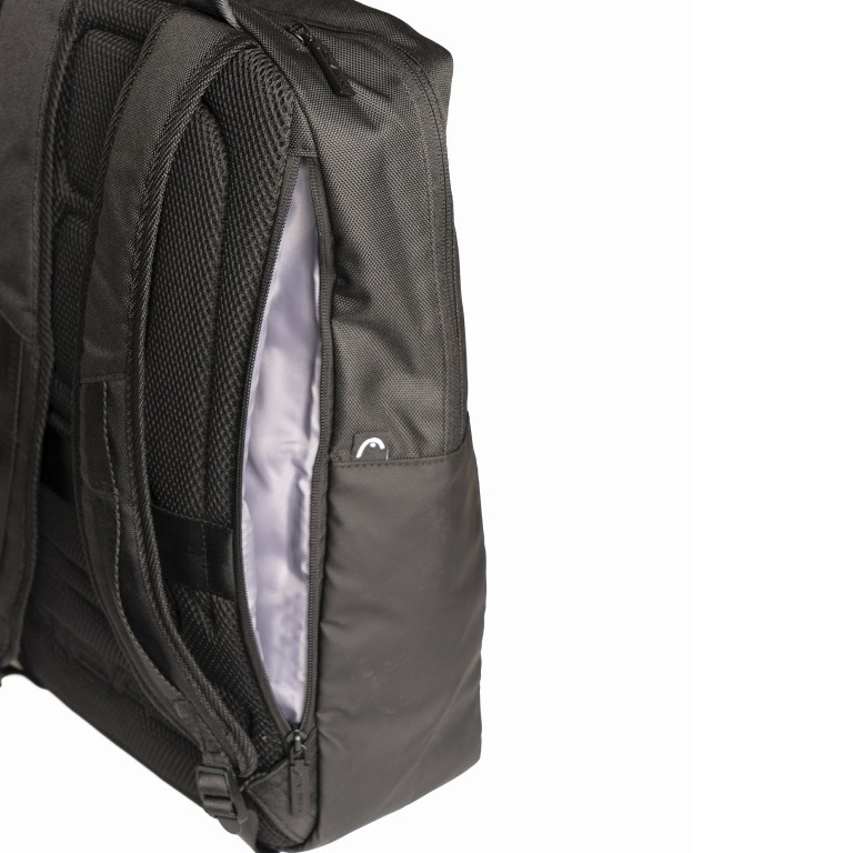 Rucksack Game Squared Backpack mit Laptopfach 13 Zoll Black, Farbe: schwarz, Marke: Head, EAN: 8020252178601, Abmessungen in cm: 28x42x13, Bild 5 von 5