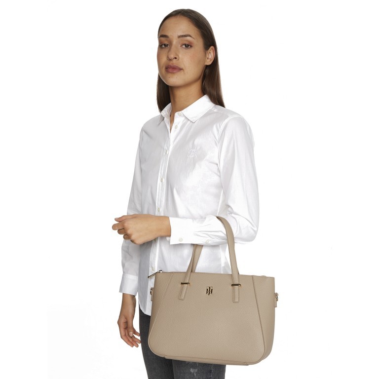Handtasche Element Satchel Beige, Farbe: beige, Marke: Tommy Hilfiger, EAN: 8720117913414, Abmessungen in cm: 31.5x24x11, Bild 3 von 6