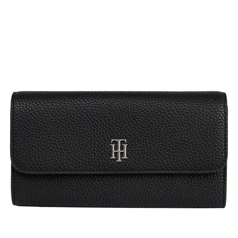 Geldbörse Element Large Flap Wallet Black, Farbe: schwarz, Marke: Tommy Hilfiger, EAN: 8720117922812, Abmessungen in cm: 19x10x3.5, Bild 1 von 4