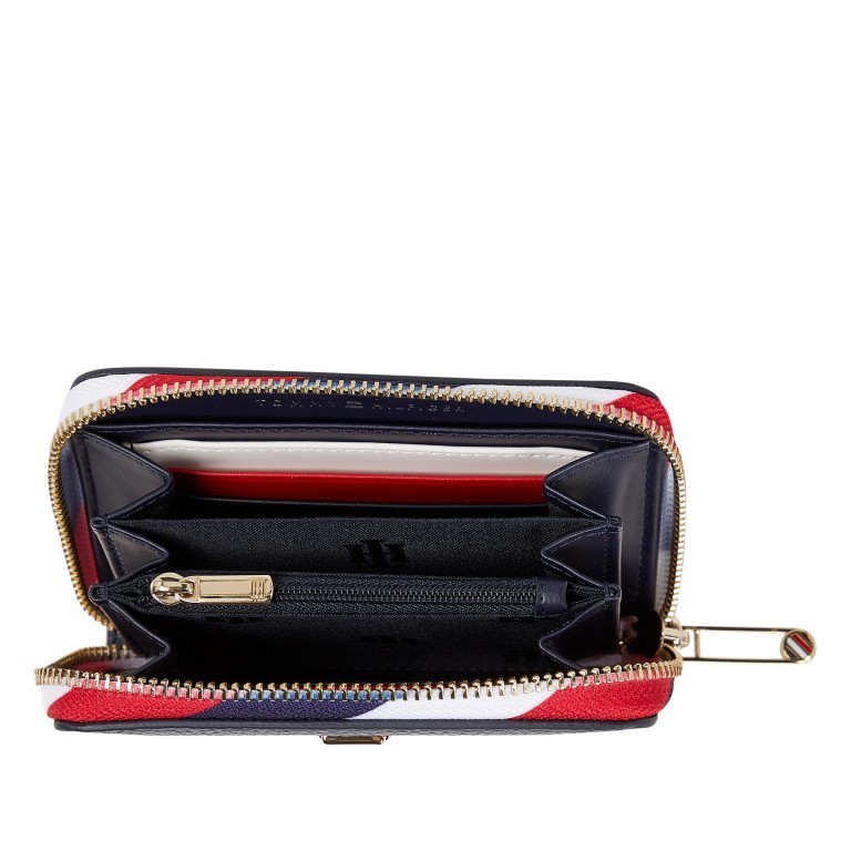 Geldbörse Element Medium Wallet with Zip Around Desert Sky Corporate, Farbe: blau/petrol, Marke: Tommy Hilfiger, EAN: 8720117914299, Abmessungen in cm: 13x10x2, Bild 3 von 4