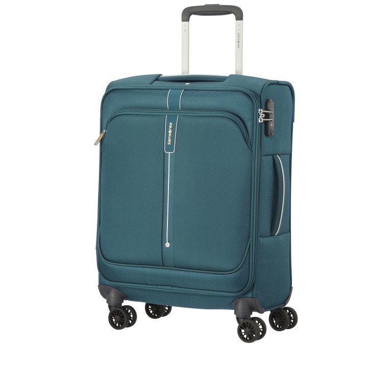 Koffer Popsoda Spinner 55 IATA-Maß Teal, Farbe: blau/petrol, Marke: Samsonite, EAN: 5414847969010, Abmessungen in cm: 40x55x20, Bild 2 von 8