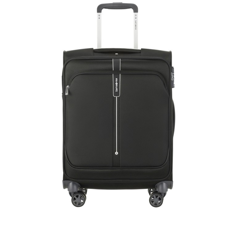 Koffer Popsoda Spinner 55 IATA-Maß Black, Farbe: schwarz, Marke: Samsonite, EAN: 5414847968969, Abmessungen in cm: 40x55x20, Bild 1 von 8