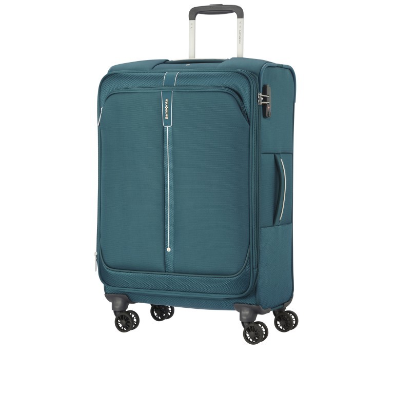 Koffer Popsoda Spinner 66 erweiterbar auf 73.5 Liter Teal, Farbe: blau/petrol, Marke: Samsonite, EAN: 5414847969072, Abmessungen in cm: 44x66x28, Bild 2 von 14