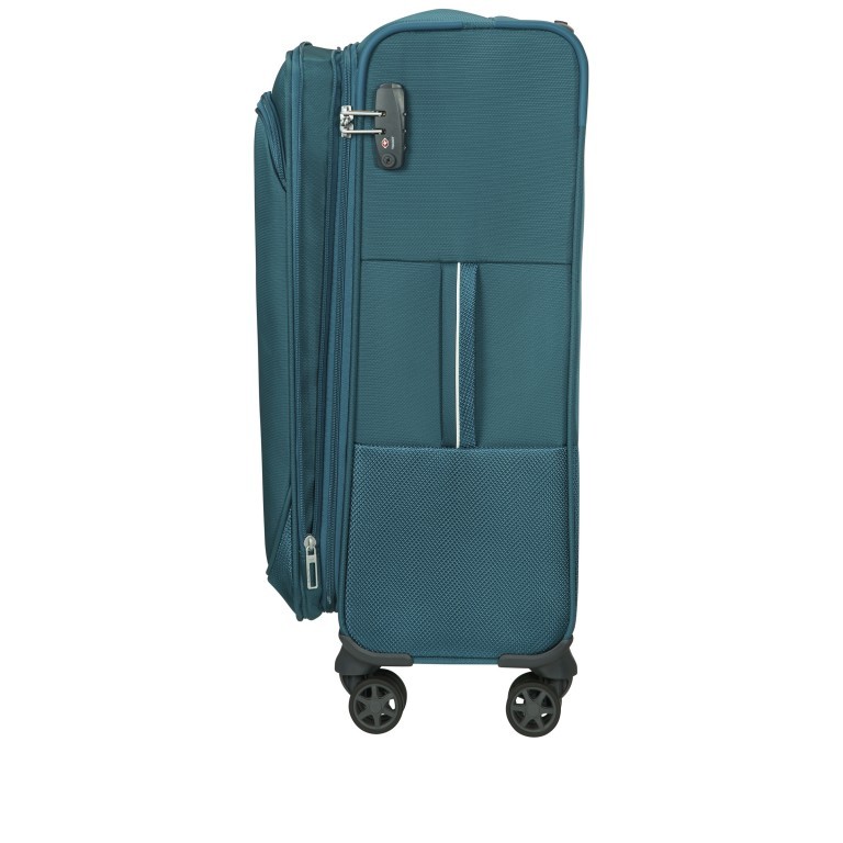 Koffer Popsoda Spinner 66 erweiterbar auf 73.5 Liter Teal, Farbe: blau/petrol, Marke: Samsonite, EAN: 5414847969072, Abmessungen in cm: 44x66x28, Bild 6 von 14