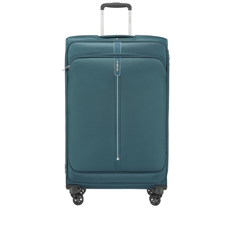 Koffer Popsoda Spinner 78 erweiterbar auf 112.5 Liter Teal, Farbe: blau/petrol, Marke: Samsonite, EAN: 5414847969133, Abmessungen in cm: 48x78x31, Bild 1 von 9