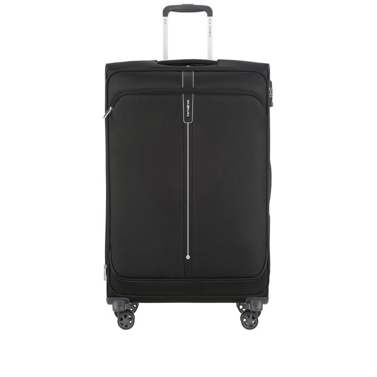 Koffer Popsoda Spinner 78 erweiterbar auf 112.5 Liter Black, Farbe: schwarz, Marke: Samsonite, EAN: 5414847969089, Abmessungen in cm: 48x78x31, Bild 1 von 9