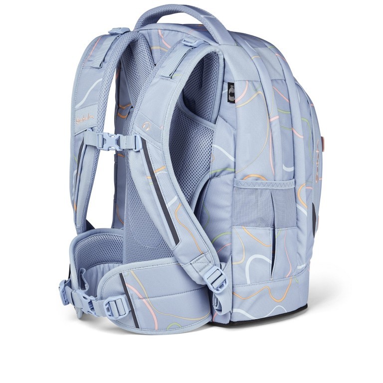 Rucksack Pack mit austauschbaren Swaps Vivid Blue, Farbe: grau, Marke: Satch, EAN: 4057081145485, Abmessungen in cm: 30x45x22, Bild 4 von 9