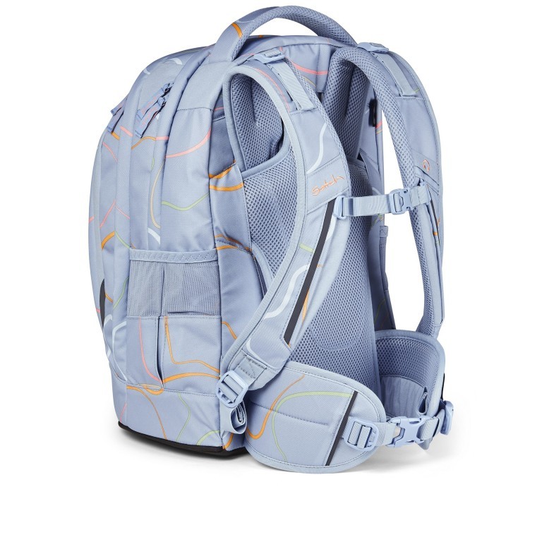 Rucksack Pack mit austauschbaren Swaps Vivid Blue, Farbe: grau, Marke: Satch, EAN: 4057081145485, Abmessungen in cm: 30x45x22, Bild 5 von 9