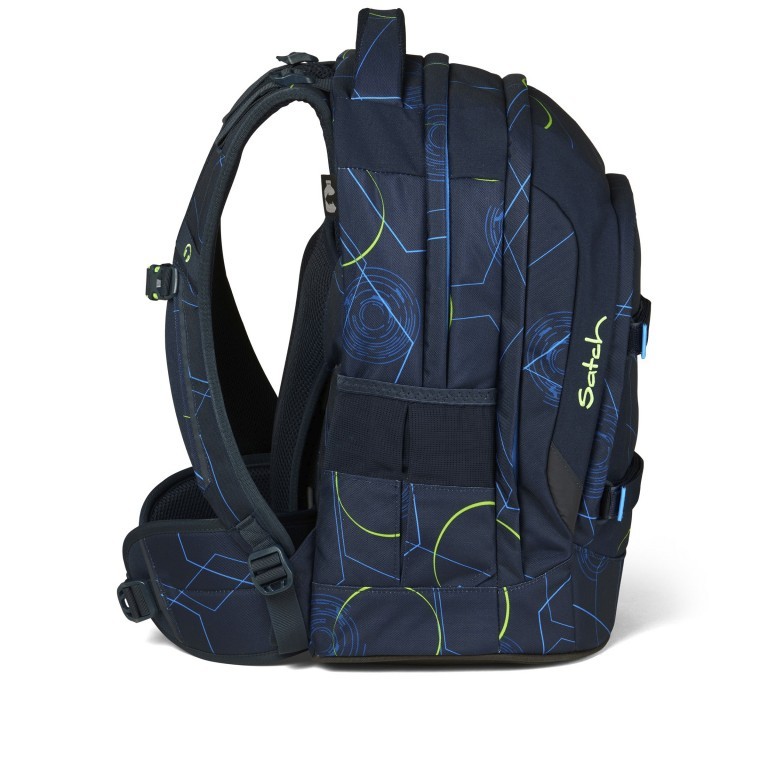 Rucksack Pack mit austauschbaren Swaps Blue Tech, Farbe: blau/petrol, Marke: Satch, EAN: 4057081145454, Abmessungen in cm: 30x45x22, Bild 3 von 9