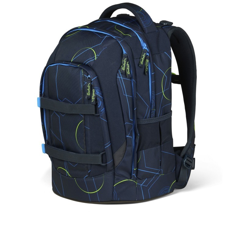 Rucksack Pack mit austauschbaren Swaps Blue Tech, Farbe: blau/petrol, Marke: Satch, EAN: 4057081145454, Abmessungen in cm: 30x45x22, Bild 7 von 9