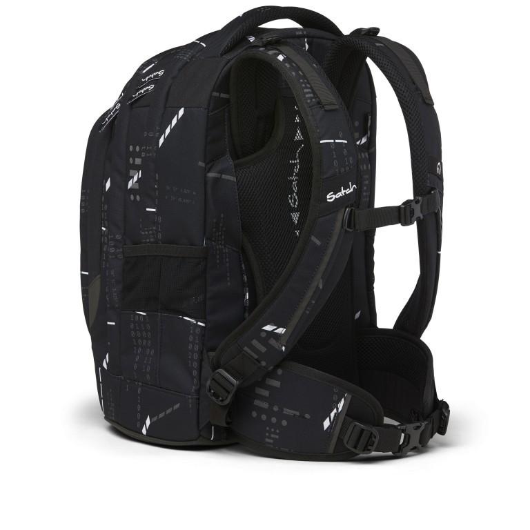 Rucksack Pack Reflective mit austauschbaren Swaps Ninja Matrix, Farbe: schwarz, Marke: Satch, EAN: 4057081145324, Abmessungen in cm: 30x45x22, Bild 6 von 10