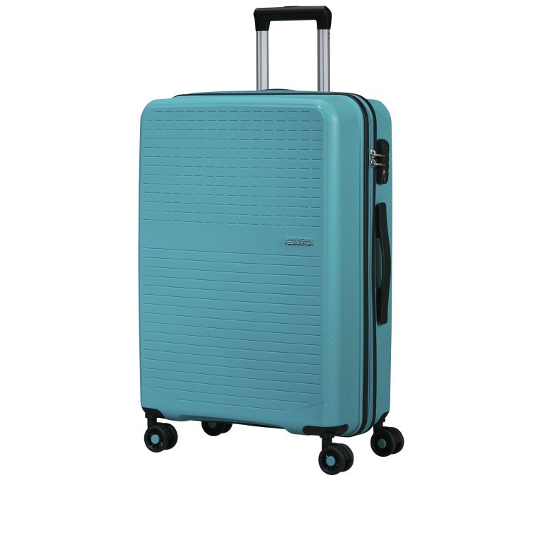 Koffer Summer Hit Spinner 66 Turquoise, Farbe: grün/oliv, Marke: American Tourister, EAN: 5400520126399, Abmessungen in cm: 46.5x66x25, Bild 1 von 14