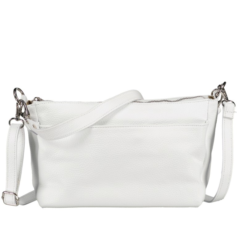 Umhängetasche Weiß, Farbe: weiß, Marke: Hausfelder Manufaktur, EAN: 4065646010031, Abmessungen in cm: 27x17x11, Bild 1 von 8