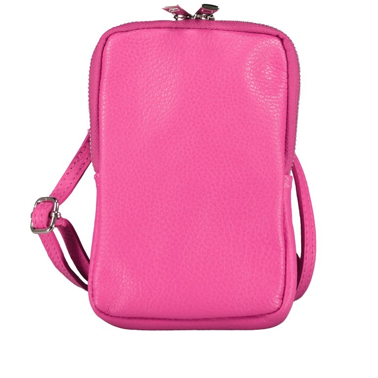 Handytasche Dollaro mit Schulterriemen Pink, Farbe: rosa/pink, Marke: Hausfelder Manufaktur, EAN: 4065646010093, Abmessungen in cm: 11x17.5x2, Bild 1 von 6