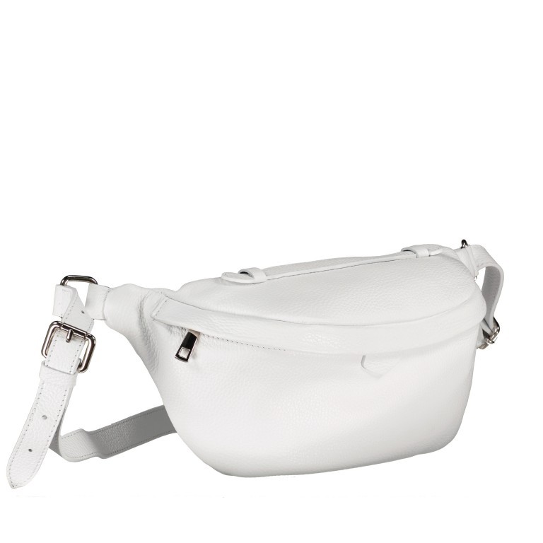 Gürteltasche Weiß, Farbe: weiß, Marke: Hausfelder Manufaktur, EAN: 4065646010444, Abmessungen in cm: 30x17x10, Bild 2 von 7