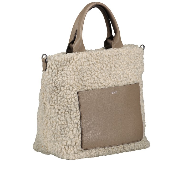 Handtasche Shearling Casharel Raquel S Tope, Farbe: taupe/khaki, Marke: Abro, EAN: 4061724919128, Abmessungen in cm: 37x27x16, Bild 2 von 7