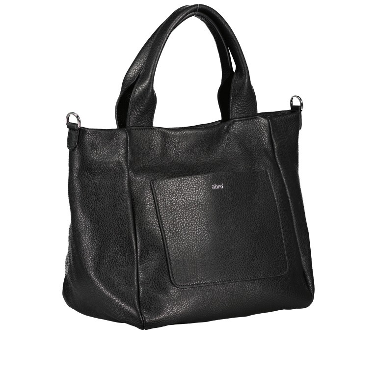 Handtasche Dalia Raquel S Black Nickel, Farbe: schwarz, Marke: Abro, EAN: 4067278151557, Abmessungen in cm: 37x25x16, Bild 2 von 8