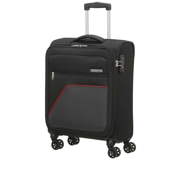 Koffer Sky Surfer Spinner S IATA-Maß Black Red, Farbe: schwarz, Marke: American Tourister, EAN: 5400520120045, Abmessungen in cm: 40x55x20, Bild 1 von 5