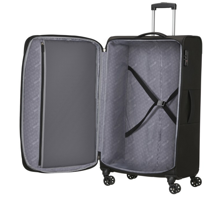 Koffer Sky Surfer Spinner L Expandable Black Red, Farbe: schwarz, Marke: American Tourister, EAN: 5400520120120, Abmessungen in cm: 44x78x29, Bild 3 von 6