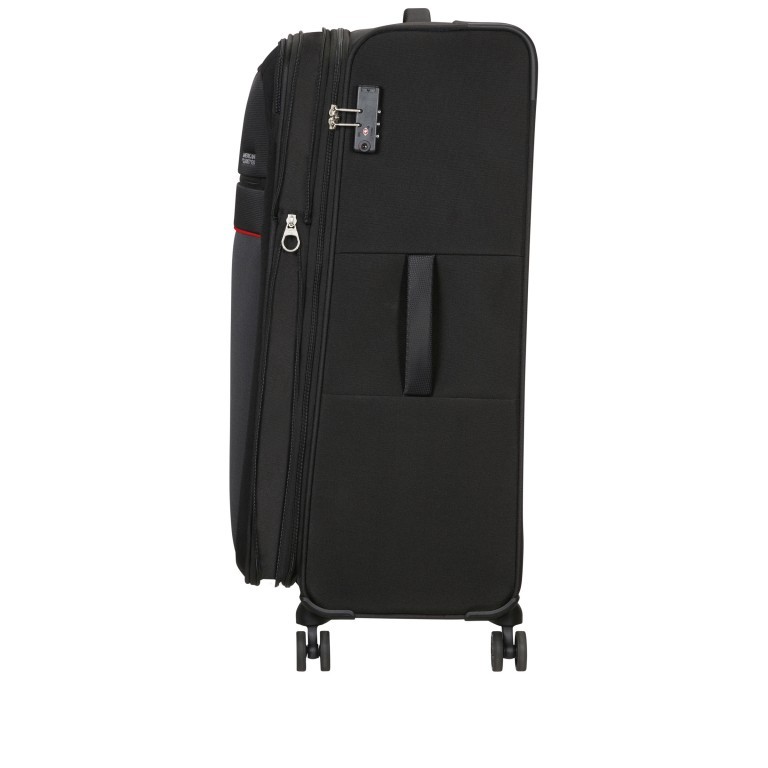 Koffer Sky Surfer Spinner L Expandable Black Red, Farbe: schwarz, Marke: American Tourister, EAN: 5400520120120, Abmessungen in cm: 44x78x29, Bild 2 von 6