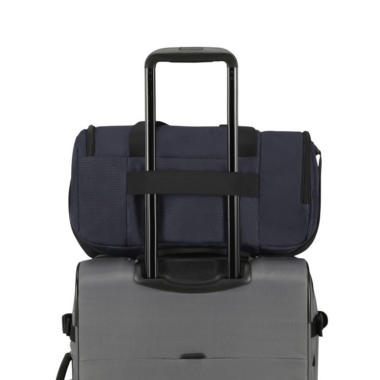 Reisetasche Roader Duffle XS in eigener Seitentasche verstaubar Dark Blue, Farbe: blau/petrol, Marke: Samsonite, EAN: 5400520173928, Abmessungen in cm: 40x20x25, Bild 7 von 9