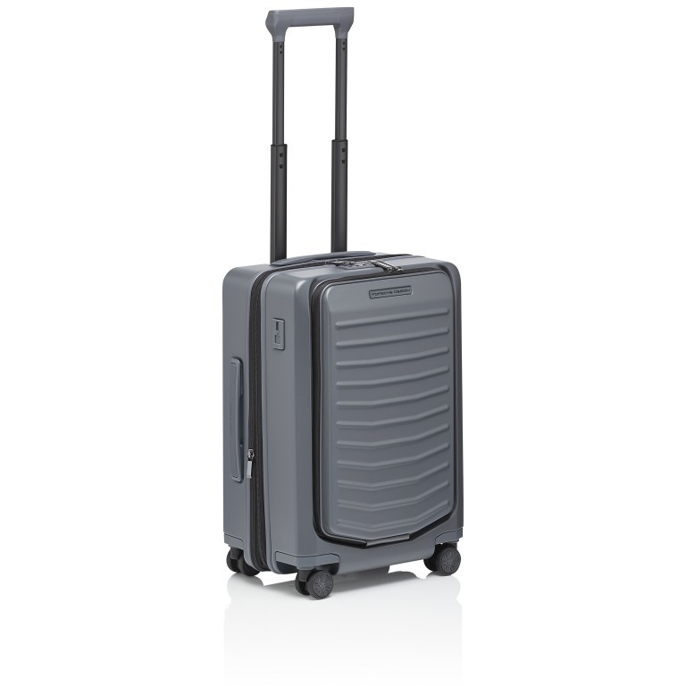 Koffer Roadster Hardcase 4W Business Trolley S erweiterbar Anthracite Matt, Farbe: grau, Marke: Porsche Design, EAN: 4056487000244, Abmessungen in cm: 38x55x23, Bild 2 von 4