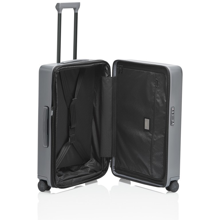 Koffer Roadster Hardcase 4W Trolley M erweiterbar Anthracite Matt, Farbe: grau, Marke: Porsche Design, EAN: 4056487000299, Abmessungen in cm: 48x69x28, Bild 4 von 4