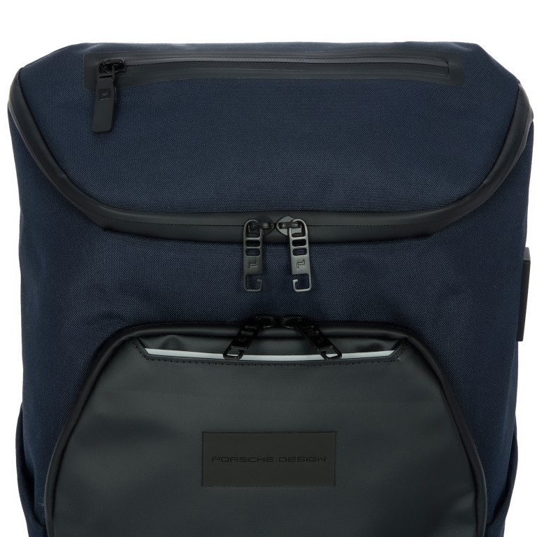 Rucksack Urban Eco Backpack M1 mit Laptopfach 15 Zoll Dark Blue, Farbe: blau/petrol, Marke: Porsche Design, EAN: 4056487017525, Abmessungen in cm: 26x42x17, Bild 8 von 16