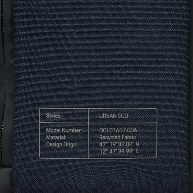 Rucksack Urban Eco Backpack M1 mit Laptopfach 15 Zoll Dark Blue, Farbe: blau/petrol, Marke: Porsche Design, EAN: 4056487017525, Abmessungen in cm: 26x42x17, Bild 15 von 16