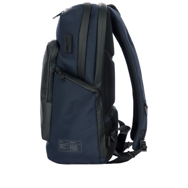 Rucksack Urban Eco Backpack M2 mit Laptopfach 15 Zoll Dark-Blue, Farbe: blau/petrol, Marke: Porsche Design, EAN: 4056487017464, Abmessungen in cm: 33x43x17, Bild 3 von 17