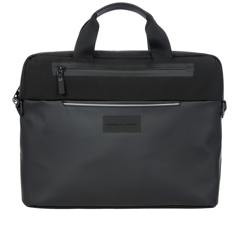 Aktentasche Urban Eco Briefcase M mit Laptopfach 13 Zoll Black, Farbe: schwarz, Marke: Porsche Design, EAN: 4056487017587, Abmessungen in cm: 38x30x10, Bild 1 von 11