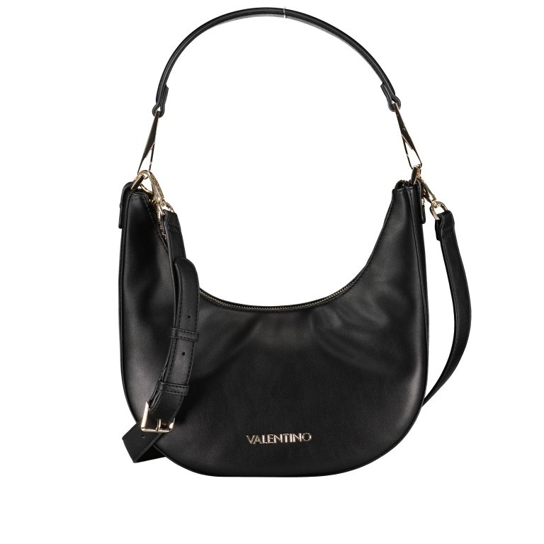 Beuteltasche Goulash Nero, Farbe: schwarz, Marke: Valentino Bags, EAN: 8058043786858, Abmessungen in cm: 28x27x8, Bild 1 von 8