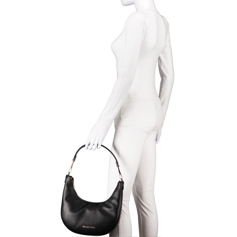 Beuteltasche Goulash Nero, Farbe: schwarz, Marke: Valentino Bags, EAN: 8058043786858, Abmessungen in cm: 28x27x8, Bild 4 von 8