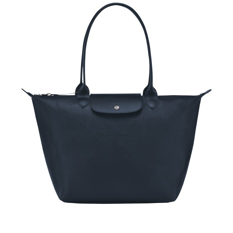 Shopper Le Pliage City Shopper L Blau, Farbe: blau/petrol, Marke: Longchamp, EAN: 3597922212439, Abmessungen in cm: 31x30x19, Bild 1 von 4