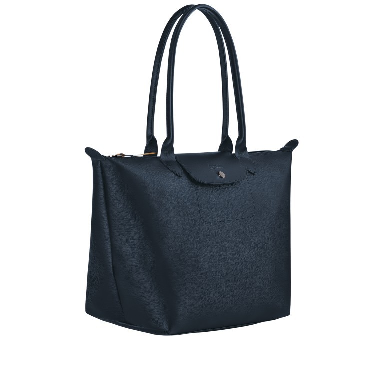 Shopper Le Pliage City Shopper L Blau, Farbe: blau/petrol, Marke: Longchamp, EAN: 3597922212439, Abmessungen in cm: 31x30x19, Bild 2 von 4