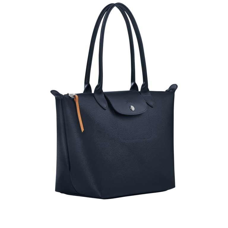 Shopper Le Pliage City Shopper S Blau, Farbe: blau/petrol, Marke: Longchamp, EAN: 3597922212750, Abmessungen in cm: 28x26.5x15.5, Bild 2 von 5