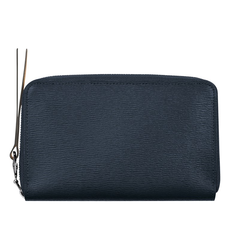 Geldbörse Le Pliage City Dunkelblau, Farbe: blau/petrol, Marke: Longchamp, EAN: 3597922215393, Abmessungen in cm: 16x10.5x2, Bild 1 von 3