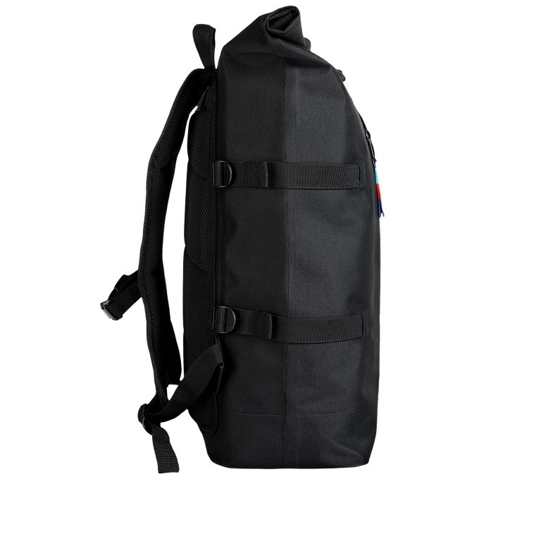 Rucksack Rolltop Sea Shepherd mit herausnehmbarer 15-Zoll-Laptophülle Black, Farbe: schwarz, Marke: Got Bag, EAN: 4260483880360, Abmessungen in cm: 32x47x17, Bild 2 von 11