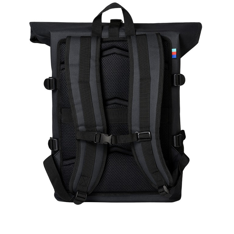 Rucksack Rolltop Sea Shepherd mit herausnehmbarer 15-Zoll-Laptophülle Black, Farbe: schwarz, Marke: Got Bag, EAN: 4260483880360, Abmessungen in cm: 32x47x17, Bild 3 von 11